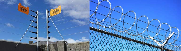 High Security Electric Fence and Razor Wire